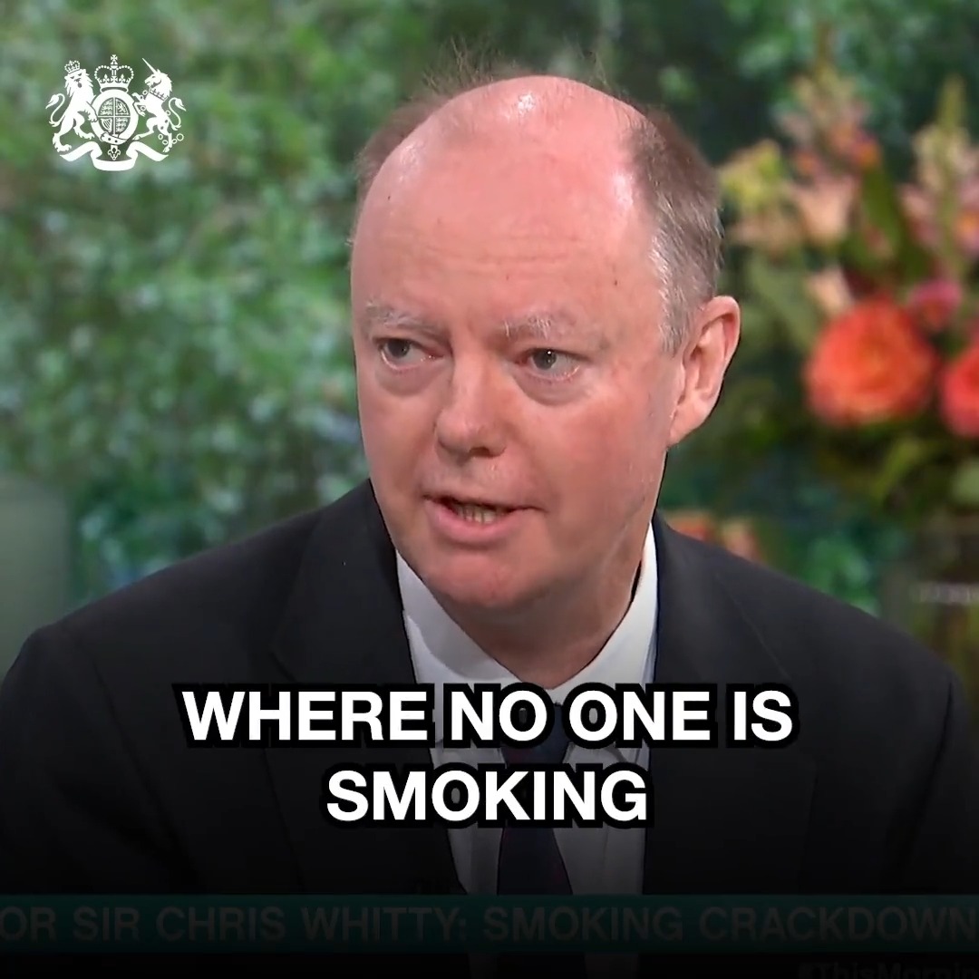 Smoking causes multiple harms including stillbirths, lung disease, heart disease, stroke and dementia. We're taking steps to create a smoke-free generation by ending cigarette sales to those born on or after 1 January 2009. Professor Chris Whitty explains tobacco harms on This Morning.