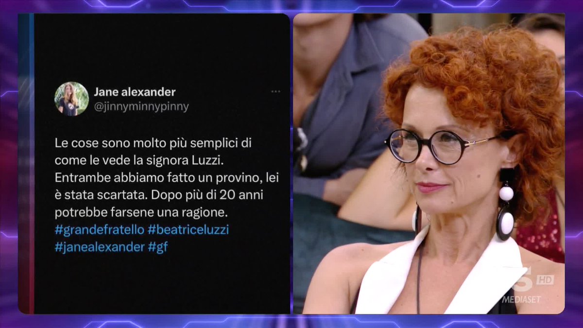 Jane Alexander non è rimasta certamente a guardare... 👀 #GrandeFratello