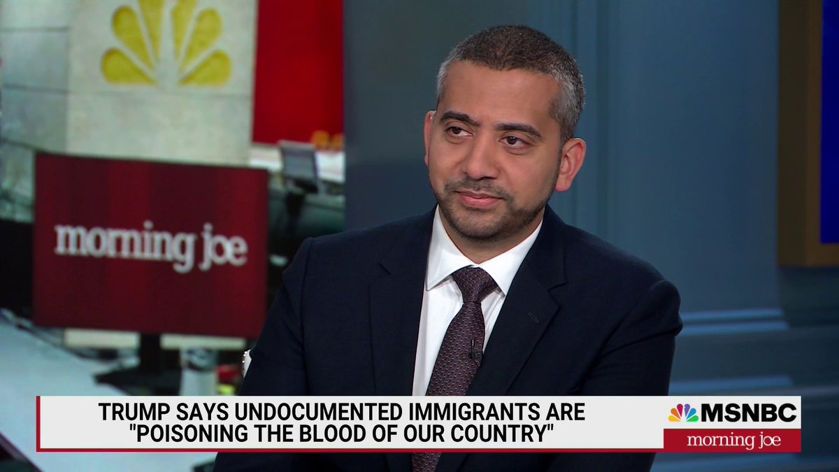 Joe Scarborough: "Are we free to say this is approaching a fascist sort of ideology?" Mehdi Hasan: "It's not approaching, we're beyond it... he's straight up channeling Hitler... we have to call it what it is otherwise we're doing an injustice to our viewers."