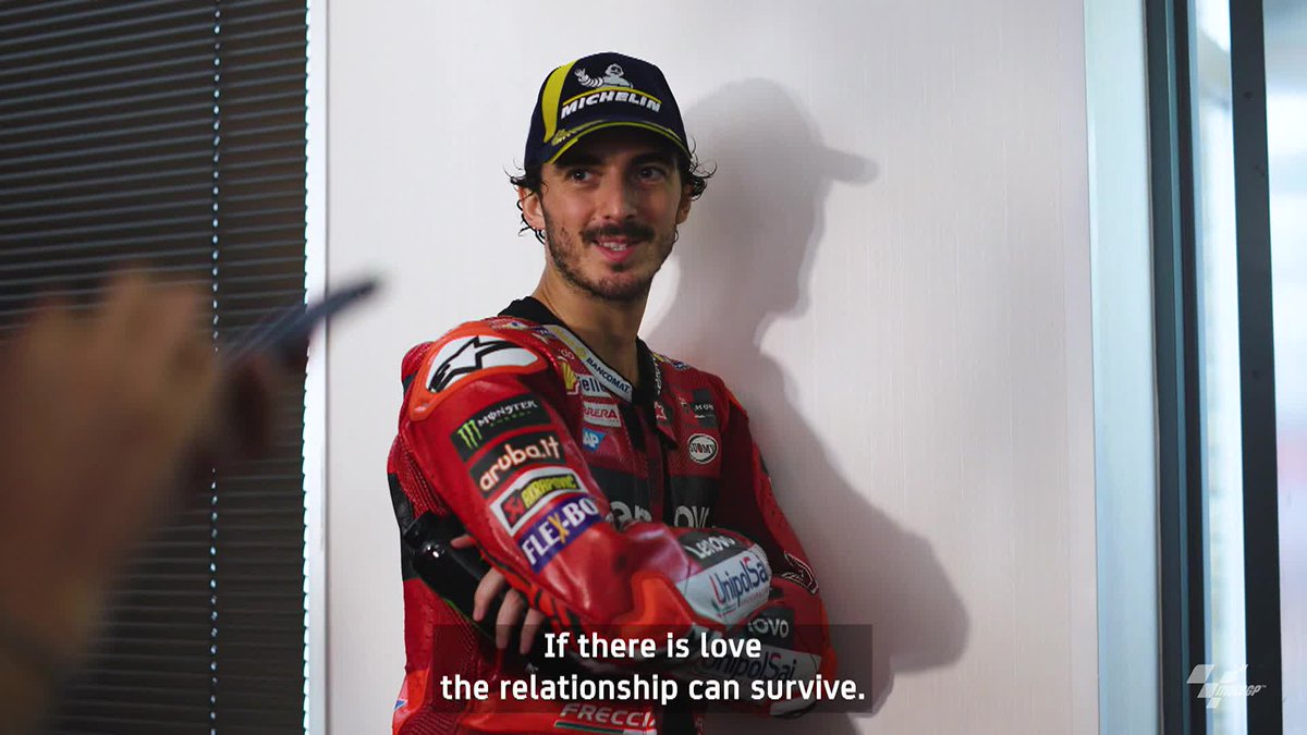 Post #JapaneseGP 🇯🇵 plans, the love for their four-legged friends, work-life balance and a wedding on the horizon ✈️ 🐕 ❤️ 💍 We sneak into Pecco Bagnaia and Jorge Martín Almoguera's post-race chat In Motegi! 👀 #JapaneseGP 🇯🇵