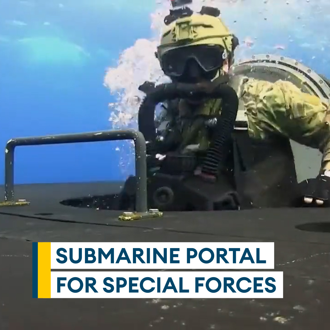 In and out of tight spaces 👀 Check out the portal that helps Dutch special forces operate easily from submarines 🌊