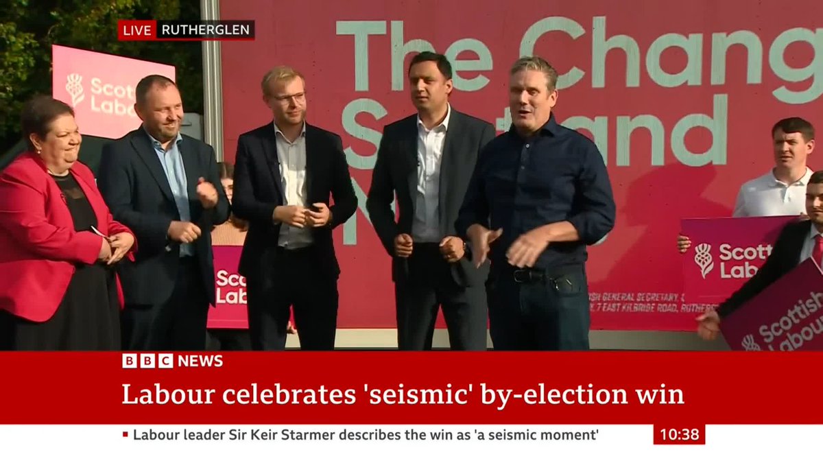 Incredible results for Labour. Just days after a grim, disturbing and divided Tory conference of conspiracy and lies, Labour has smashed the Rutherglen &amp; Hamilton West by-election, winning by nearly ten thousand votes. A change is coming.