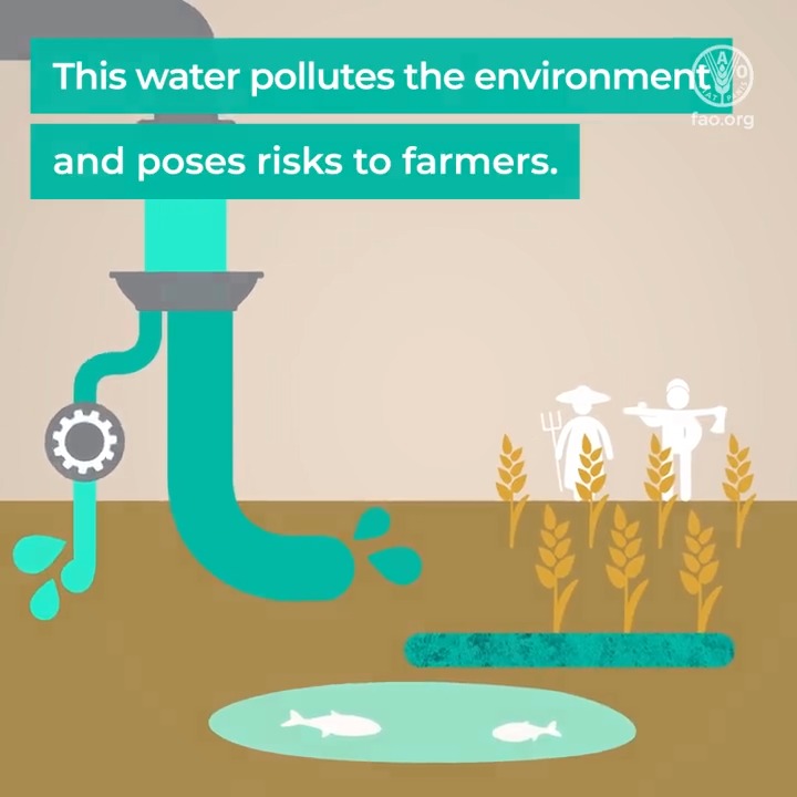 #DYK 80% of our waste #water flows back to nature untreated? Safe use of wastewater can help us combat water scarcity and reduce environmental pollution. #WaterAction