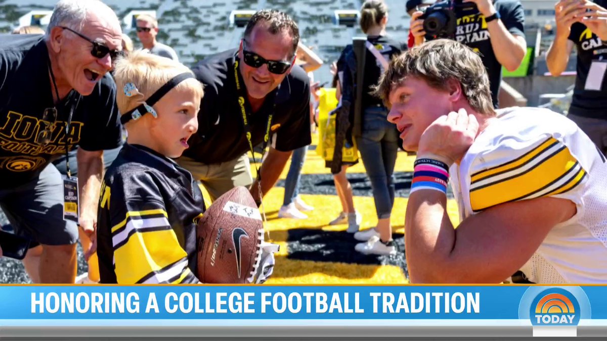 In what’s called the best tradition in college sports, Harry Smith shares the history of people in the Kinnick Stadium waving to patients at Stead Family Children's Hospital overlooking the field — and meets a player in a full-circle moment.