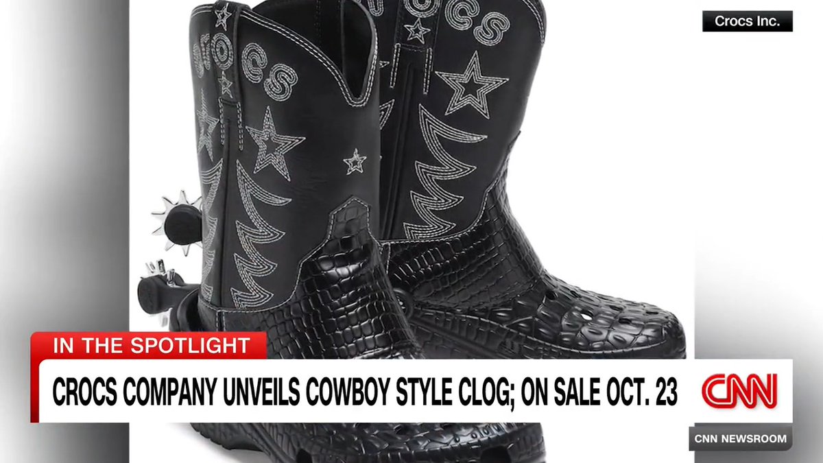 There are cowboy boot Crocs now