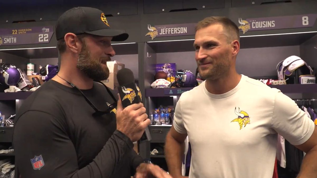 Tackling the real hard-hitting questions inside the #Vikings locker room. Who on this team would you not want to be a conjoined twin with?