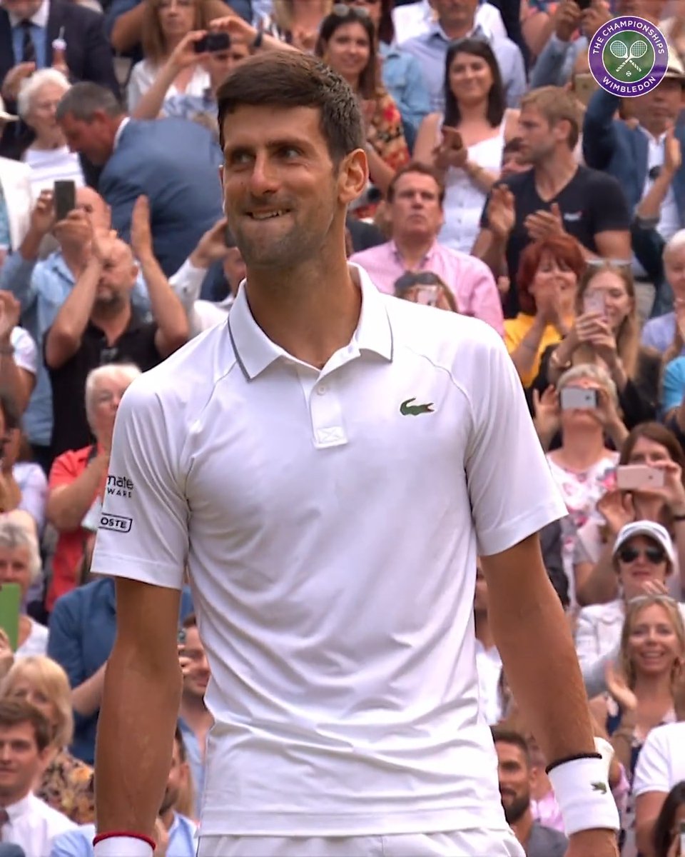 Fifth set. 7-8, 15-40 down. Enter Novak Djokovic. 🥶 #Wimbledon