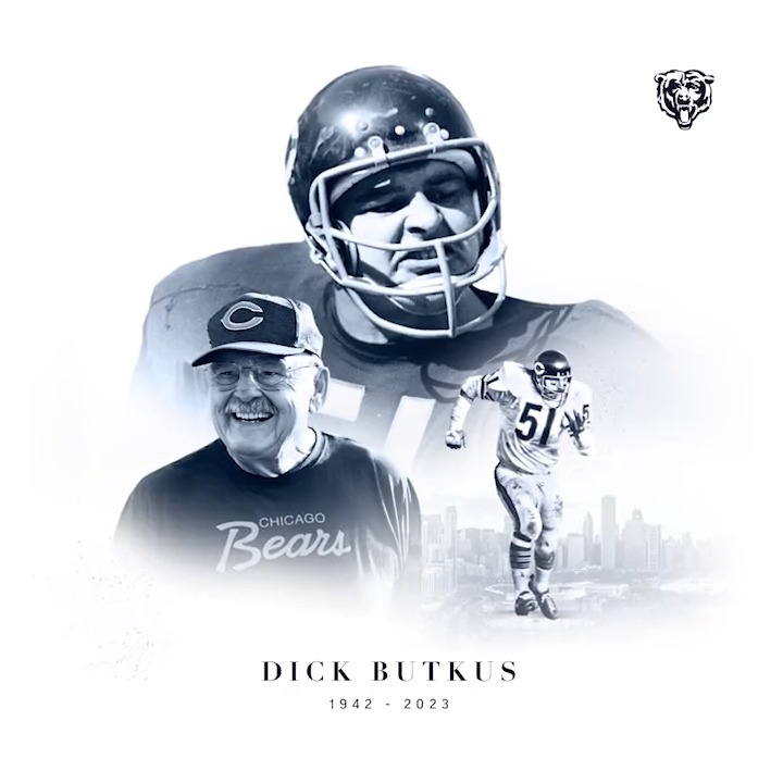 A larger than life player with a personality to match. There will never be another quite like Dick Butkus.