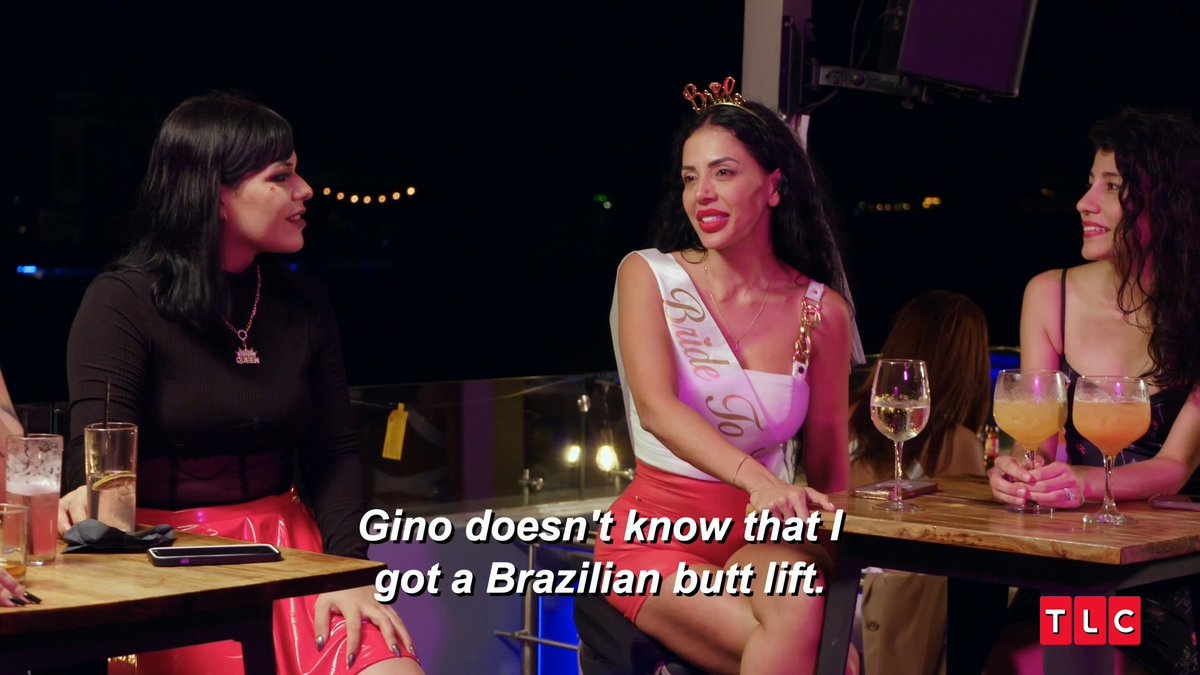 Jasmine spent her wedding dress money on butt implants?! Find out why she's keeping it a secret on the season premiere of #90DayFiance, Sunday at 8/7c. 🤫 🍑