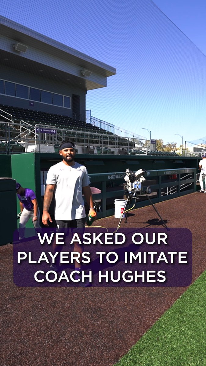 BRB, adding the Coach Hughes jog to our pre-game warmup routine #KStateBSB x #NationalCoachesDay