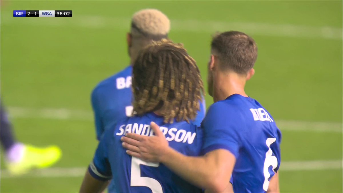 What a header! 💥 Dion Sanderson FIRES Birmingham in front! 🔵