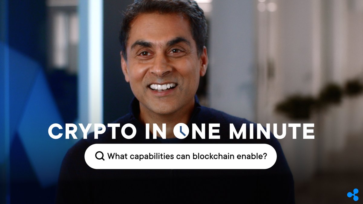 One minute. Complex questions.⏱️ Ripple's Jas Takhar keeps cool under pressure and describes the seemingly endless capabilities blockchain can enable in the latest #CryptoInOneMinute.⏱️