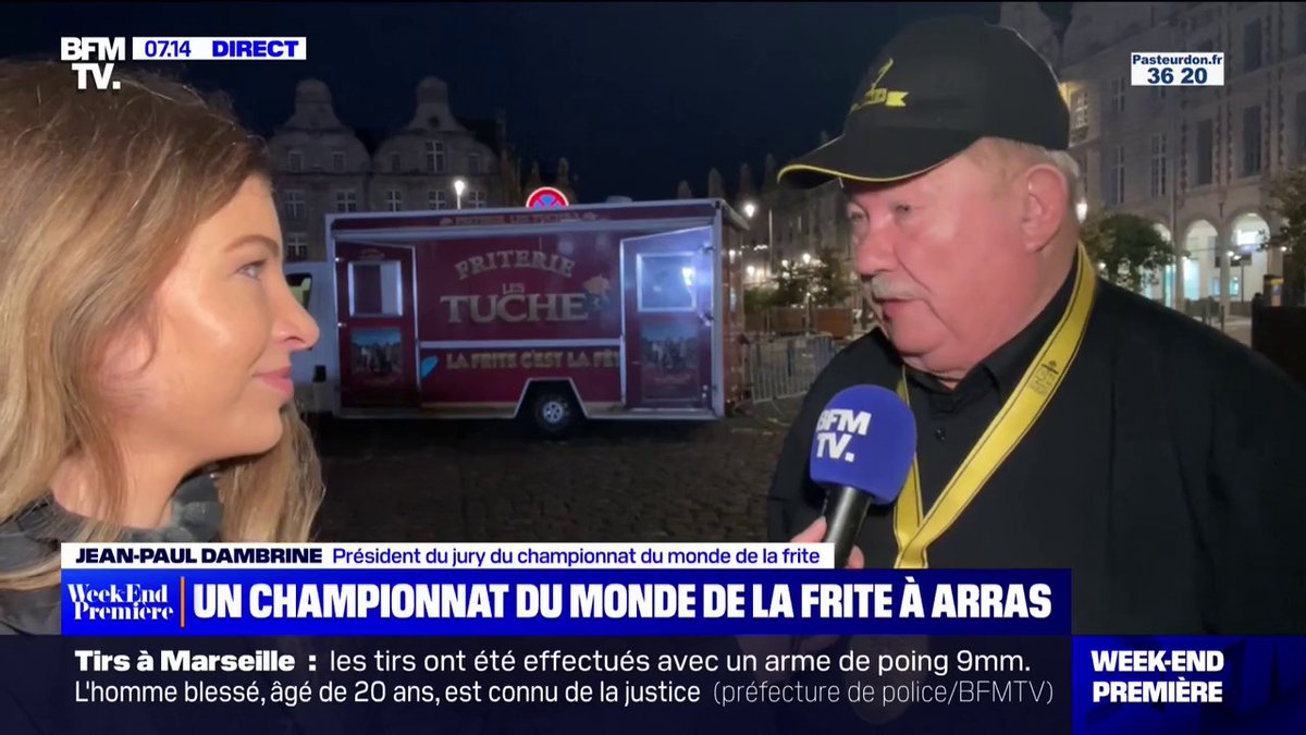 🍟Le championnat du monde de la frite se déroule ce samedi à Arras Noémie Wira (Noémie Wira) est allée à la rencontre du Président du jury
