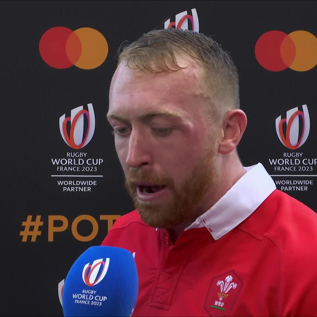 Hear from the Mastercard #POTM Tommy Reffell Welsh Rugby Union 🏴 | #RWC2023 | #WALvGEO | #Priceless