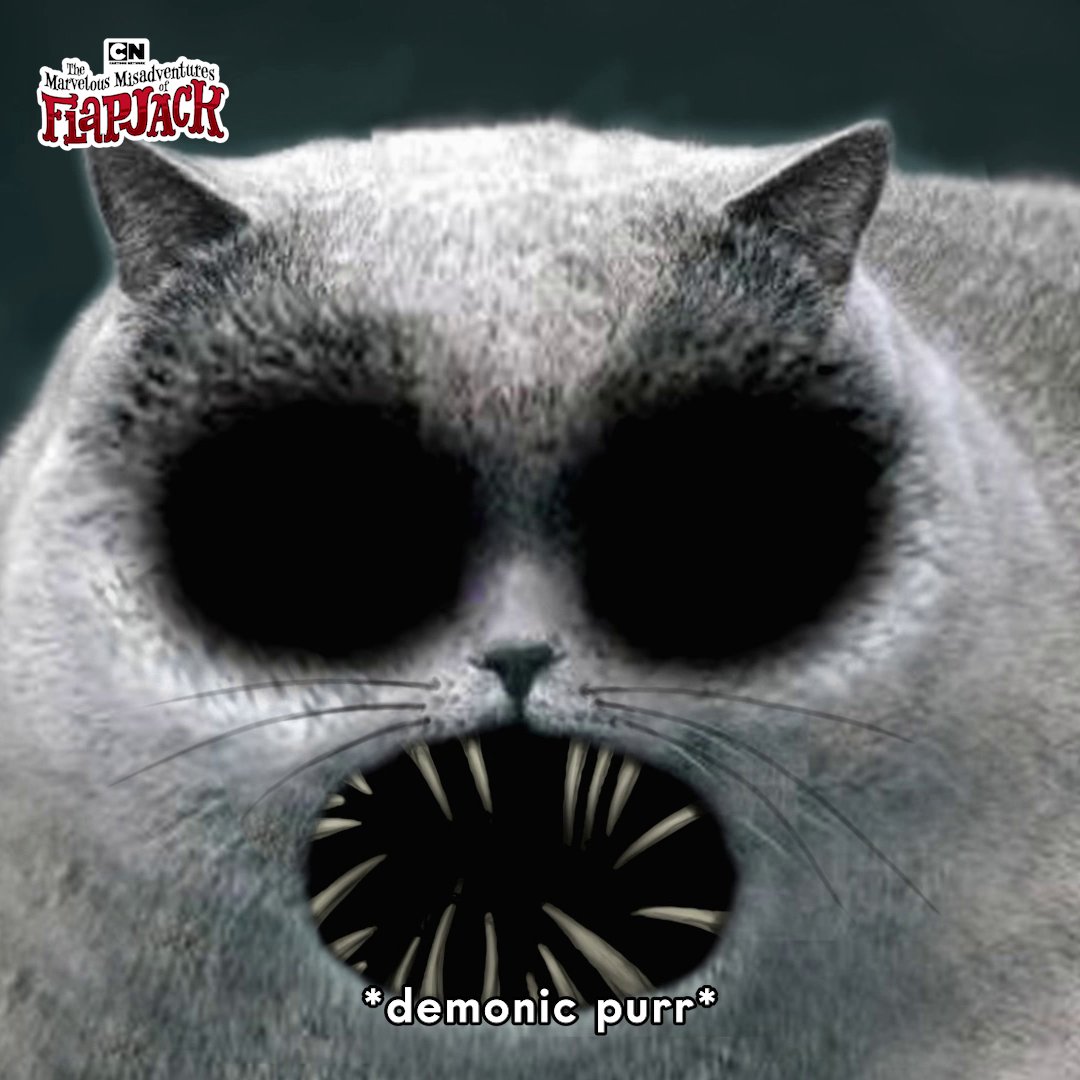 Our sleep paralysis demon be like 😾👿😱 #CartoonNetwork #Flapjack #MarvelousMisadventuresofFlapjack #nostalgia #creepy #caturday #scarycat #mychildhood #childhoodmemories