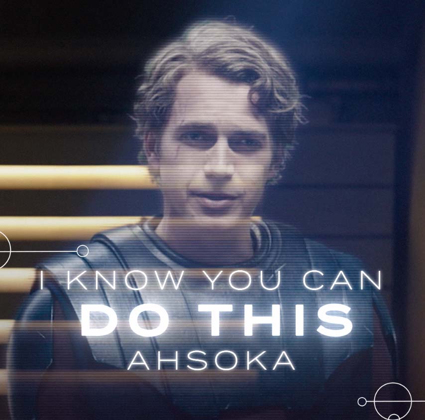 “I know you can do this, Ahsoka.” - Anakin Skywalker Stream all episodes of #Ahsoka now, only on Disney+.