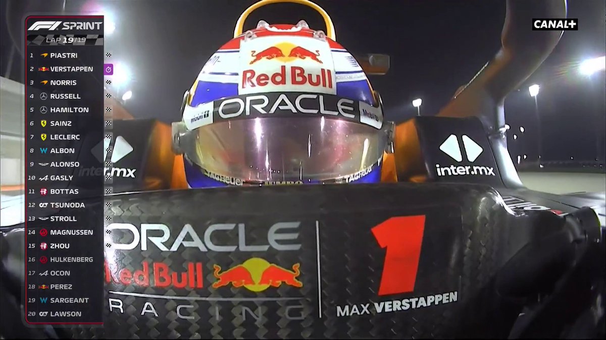 📻 "Max, tu es triple Champion du Monde ! C'est incroyable ! Absolument incroyable. Ça a été une année fantastique pour toi." ✨ #QatarGP #F1
