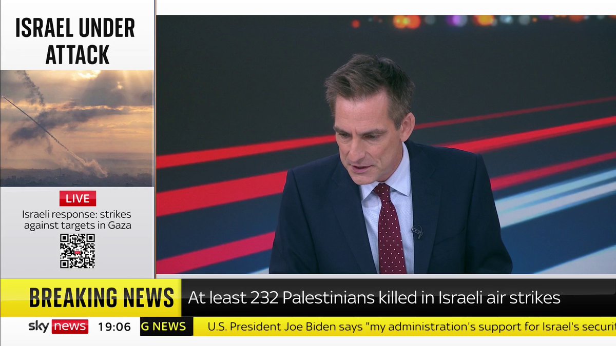 BREAKING: At least 232 Palestinians have been killed by Israeli air strikes in Gaza, the health ministry has said Latest updates: 📺 Sky 501, Virgin 602, Freeview 233 and YouTube