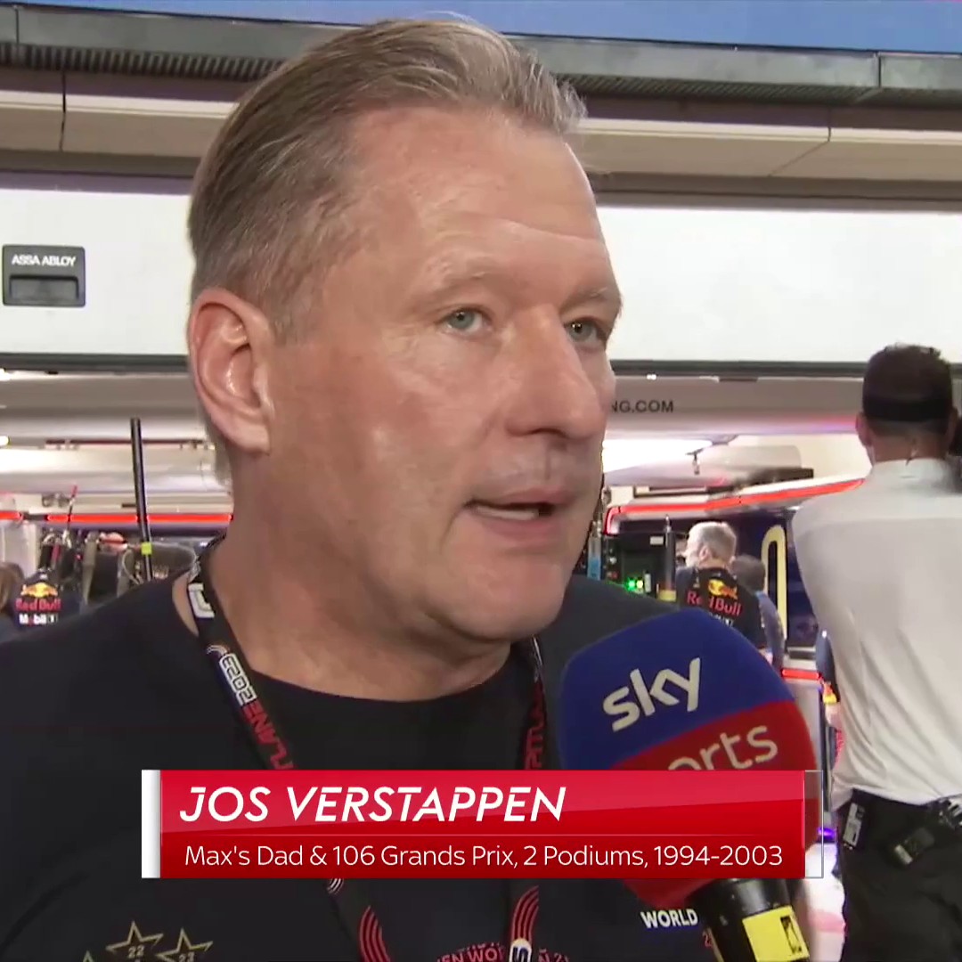 Jos Verstappen reacts to his son winning his third F1 World title 💬🏆
