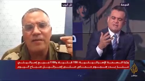 "هل شعرت بالهزيمة؟".. سؤال شخصي من مذيع #الجزيرة_مباشر لأفيخاي أدرعي #طوفان_الأقصى