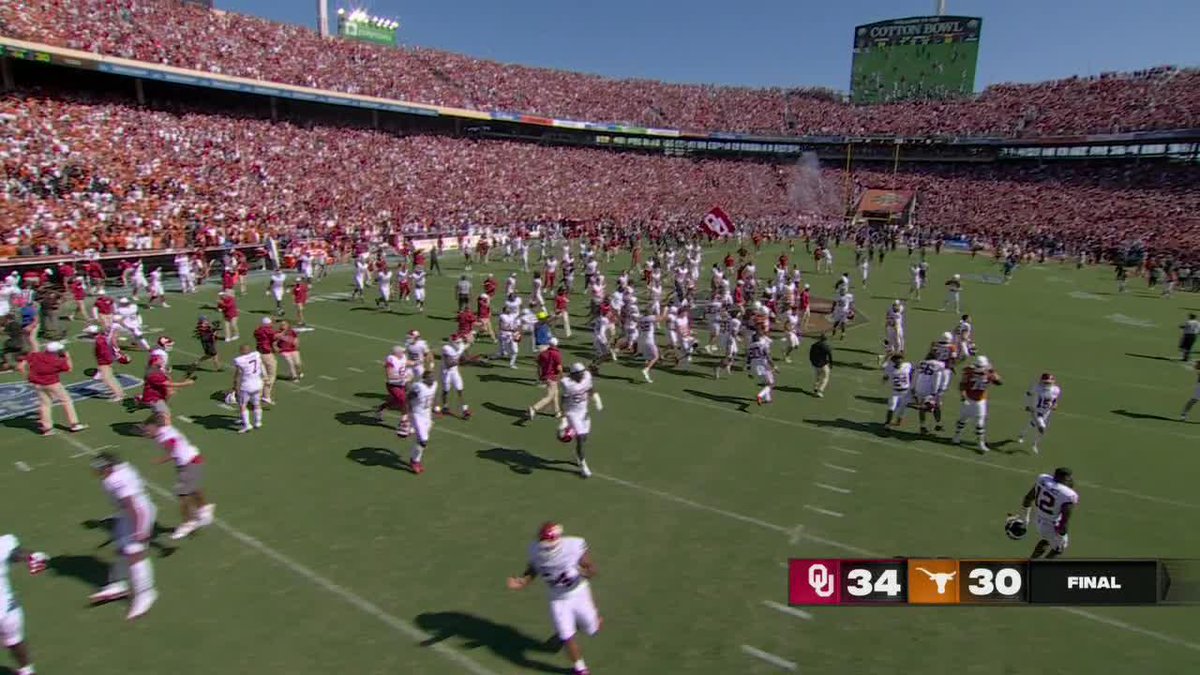 OKLAHOMA RALLIES TO WIN THE RED RIVER RIVALRY‼️