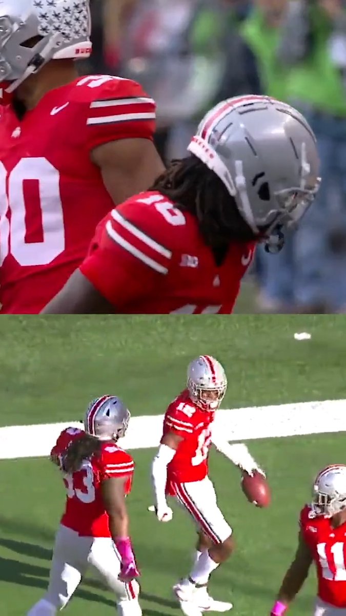 Denzel Burke Denzel Ward 🤝 You got BBQ back there? 2 Denzels, 2 big hits, 2 Ohio State Football games vs Maryland, and 2 iconic Gus Johnson Calls 🐐🎙️