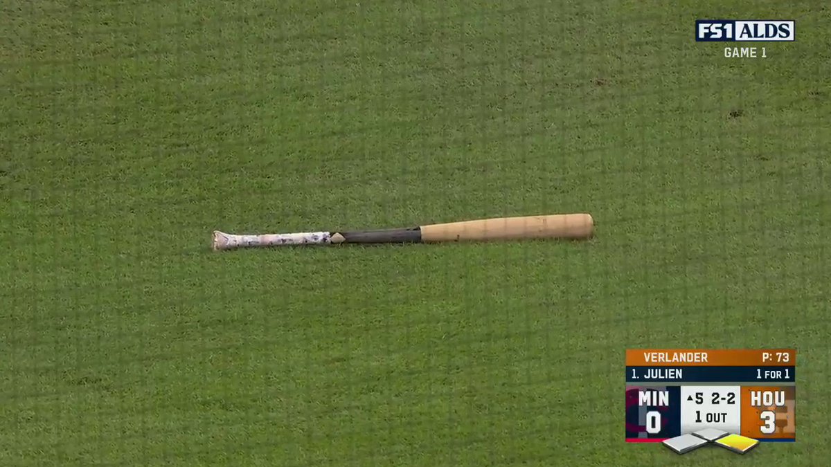 He loses the bat! Verlander starting to make'em look a little silly at the plate with his stuff today 😵