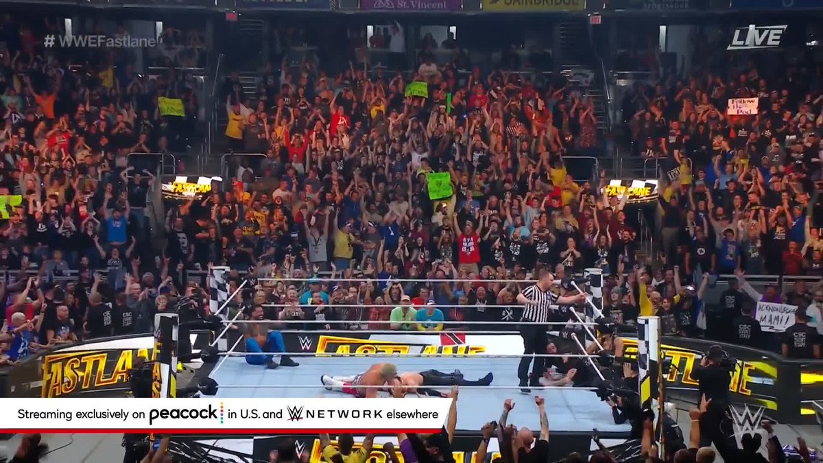 AND NEWWWWWWWW! Jey Uso and Cody Rhodes are the new Undisputed WWE Tag Team Champions! #WWEFastlane