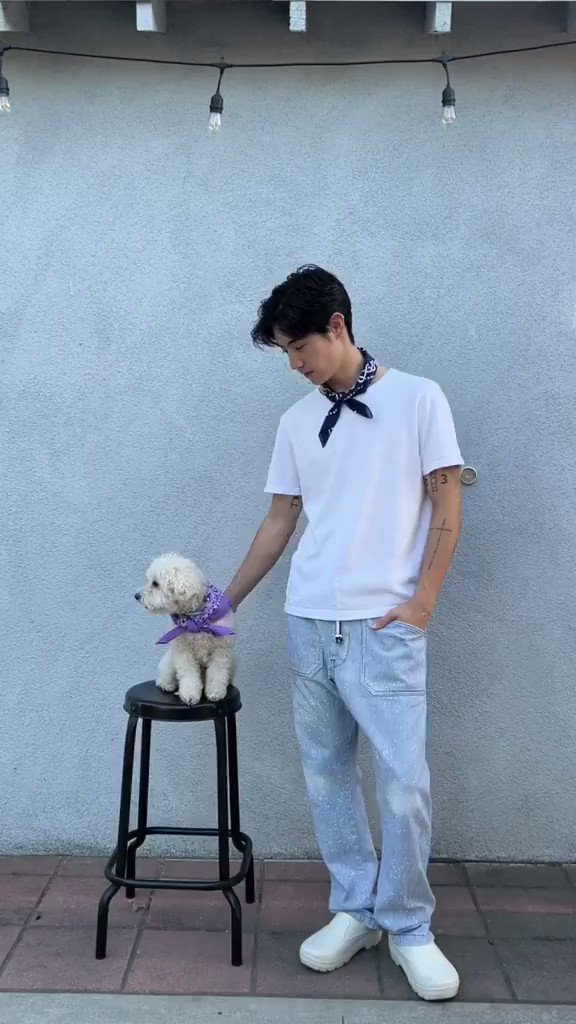 Mark and MIlo are so cute 🥹😭 #MarkTuan #段宜恩 Mark Tuan