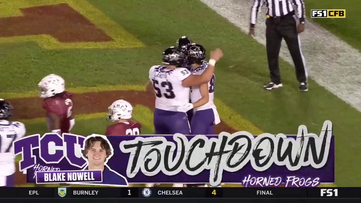 Nowell with the TD for the Horned Frogs! 🔥 TCU Football