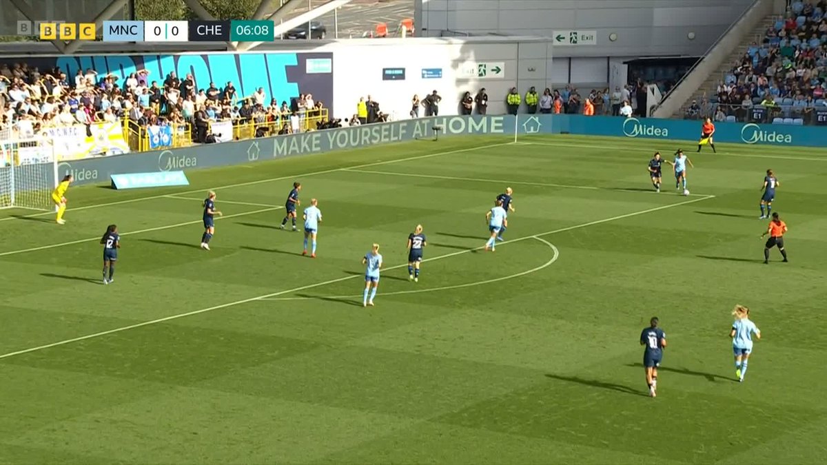 PICK THAT OUT! 🔥 Chloe Kelly with an absolute worldie for Man City 🎯🤯 #BBCFootball #WSL