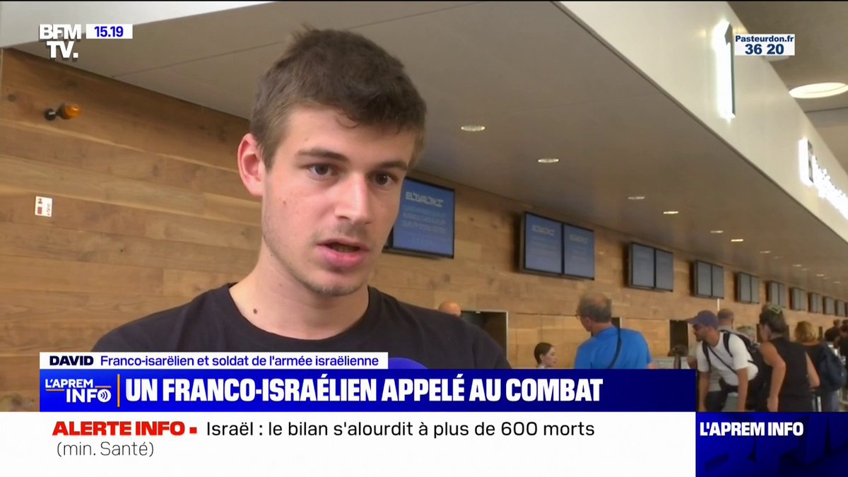 💬 "Mes amis sont en train de se battre là-bas, et je n'ai pas envie qu'ils soient là-bas tout seuls" ➡ Ce Franco-israélien engagé dans l'armée de Tsahal part au front
