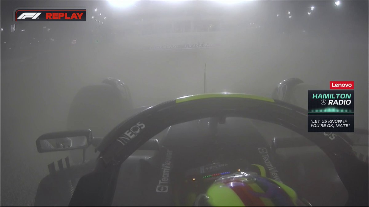 Hamilton 🎙️: "I got taken out by my own teammate"