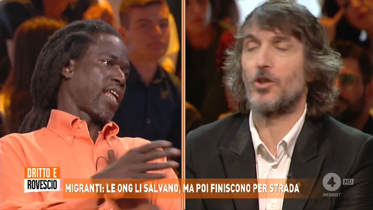 "In Italia ha diritto di arrivare solo chi scappa dalla guerra" Giuseppe Cruciani a #Drittoerovescio