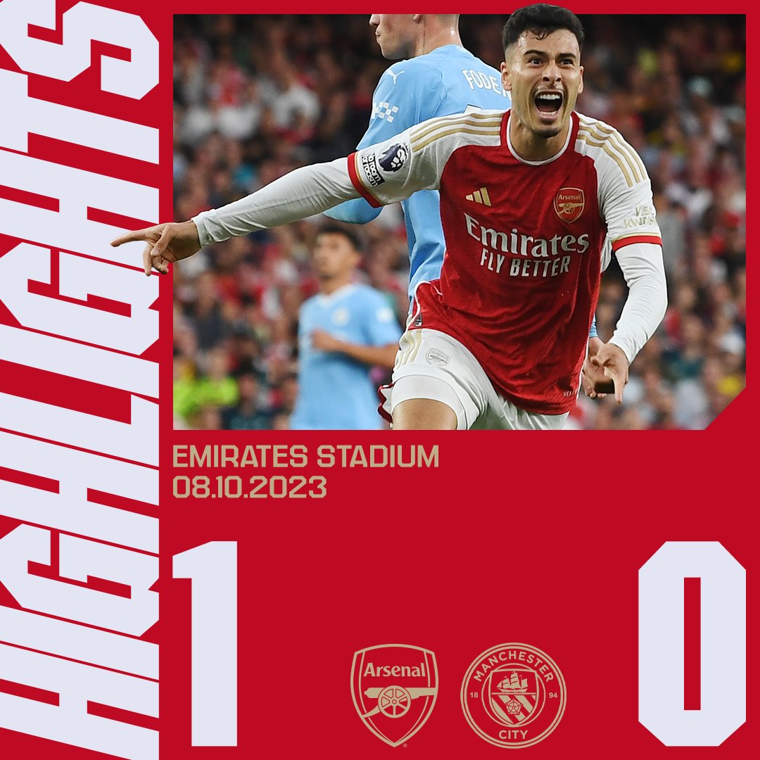 🎶 One-nil to The Arsenal 🎶 Relive a BIG win over Manchester City all over again 👇