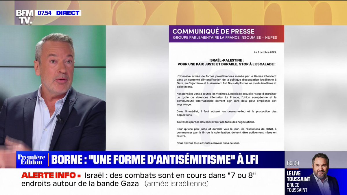 Attaques du Hamas contre Israël: "La réaction des Insoumis est indigne et fallacieuse" L'édito de Matthieu matthieucroissandeau