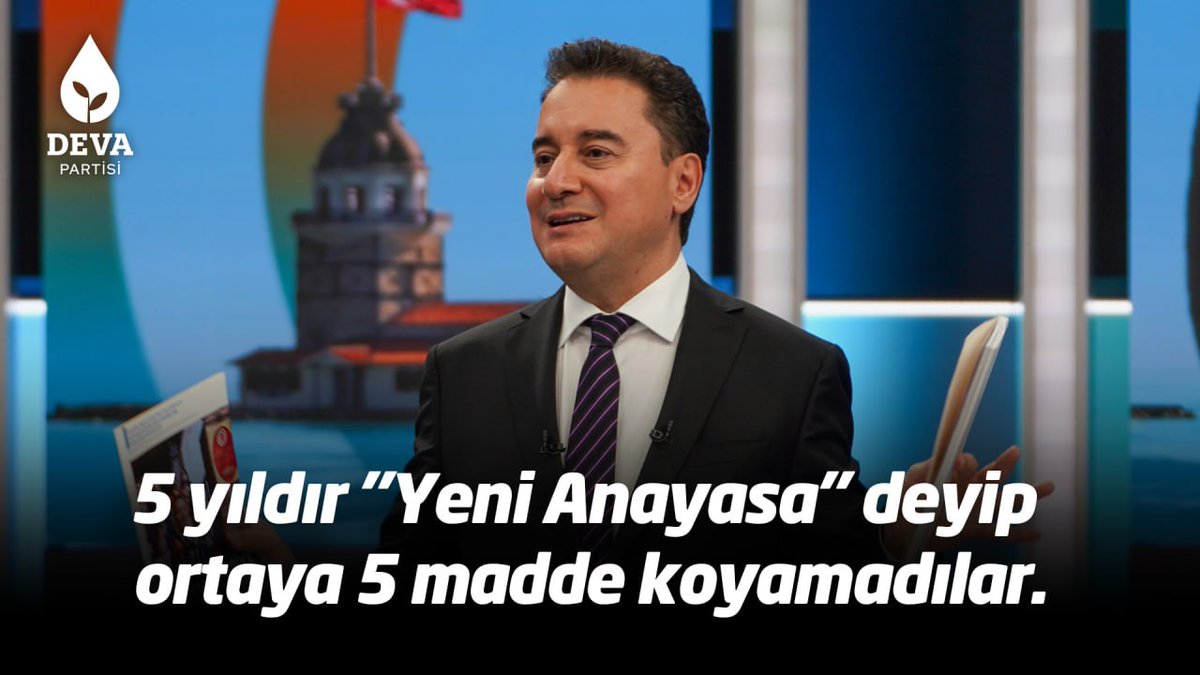 5 yıldır "Yeni Anayasa" deyip ortaya 5 madde koyamadılar. Bizim Anayasa çalışmamız 2 yıldır hazır.