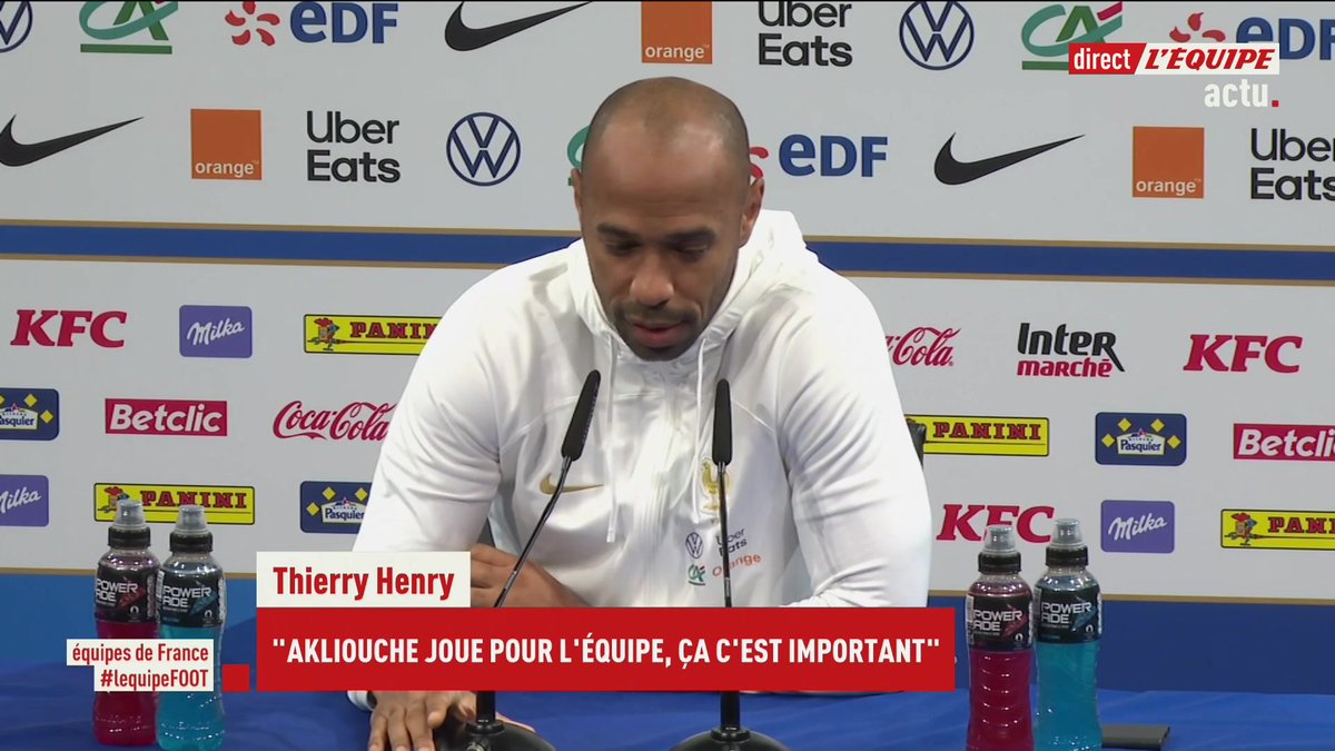 Le très beau discours de Thierry Henry sur la santé mentale des joueurs : « Peu importe le niveau de société, chacun a ses problèmes. Ce n’est plus tabou de dire que j’ai peur ou que je ne me sens pas bien » 👏 🎥 la chaine L'Équipe
