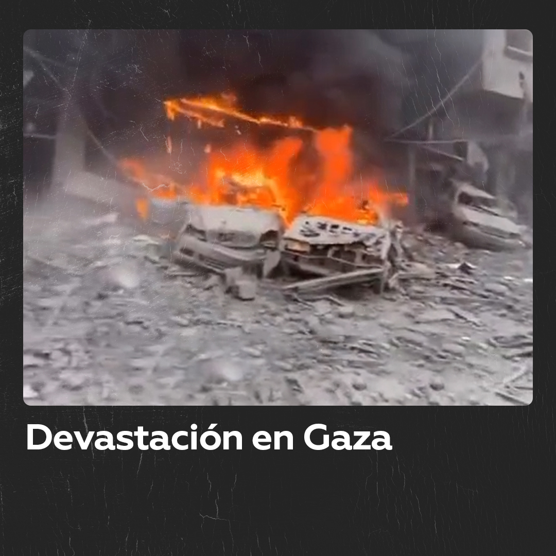 Imágenes compartidas en redes sociales por testigos muestran la devastación causada por los ataques aéreos israelíes en la Franja de Gaza