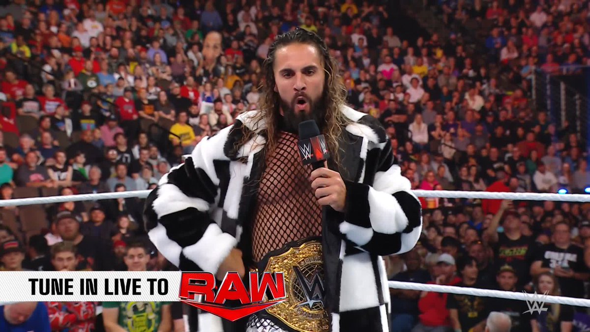 World Heavyweight Champion Seth Rollins defending against Drew three weeks from Saturday at #WWECrownJewel?! Let's do THIS! #WWERaw