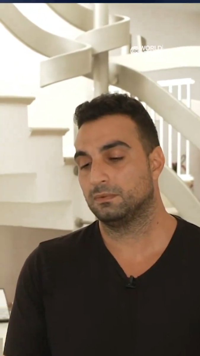 Yoni Asher, an Israeli father whose wife and young daughters were taken hostage while visiting their grandmother, tells David Muir about the "nightmare" moment he recognized his family in a video, as they're being taken away by militants.