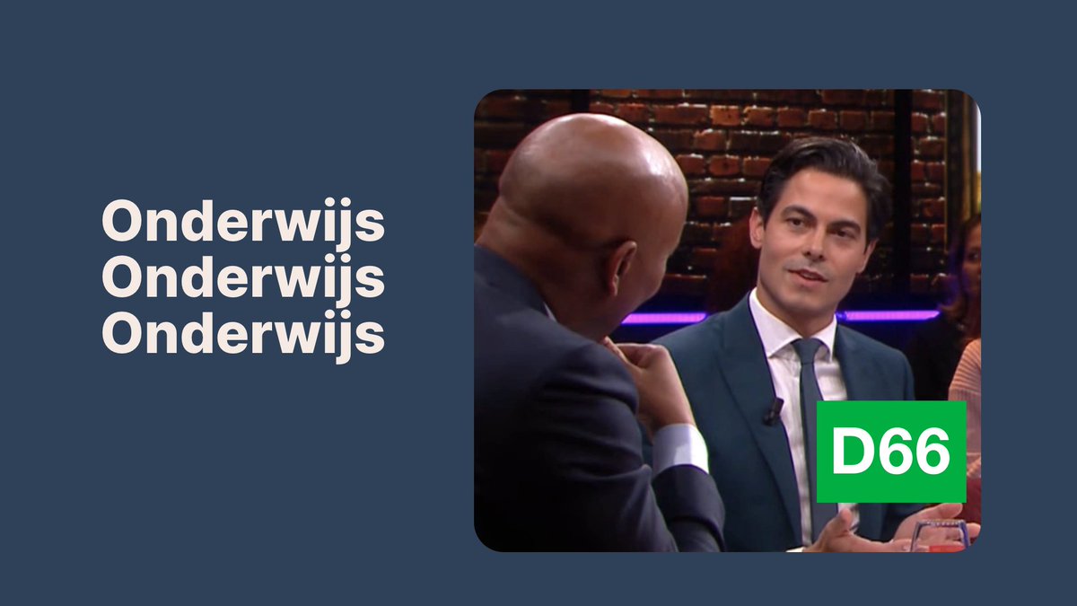 We praten niet alleen over klimaatactie, het beste onderwijs en een eerlijke economie. Wij zijn de partij die het ook echt doet. Dat zei onze Rob Jetten bij Humberto. 👇
