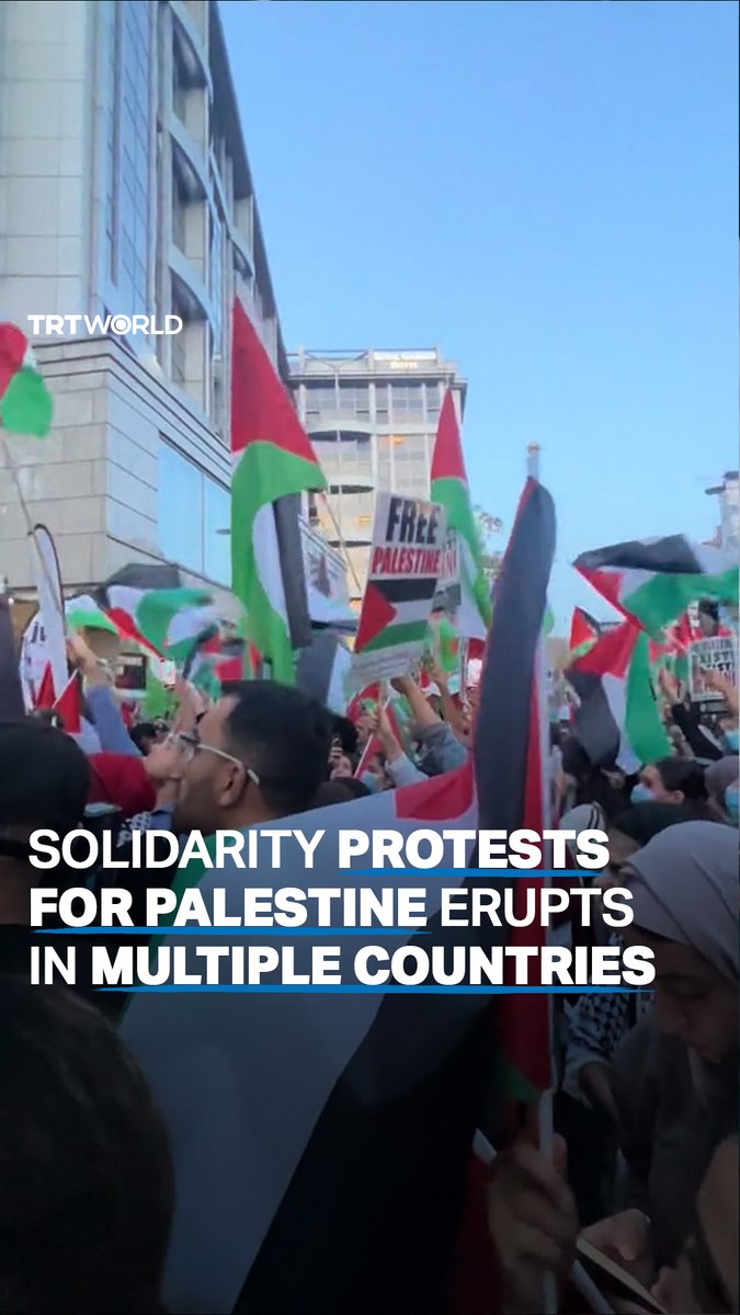 Solidarity protests with Palestinians erupt in several countries including Yemen, the UK, Australia, Canada and many others following the escalation between Israel and Palestine