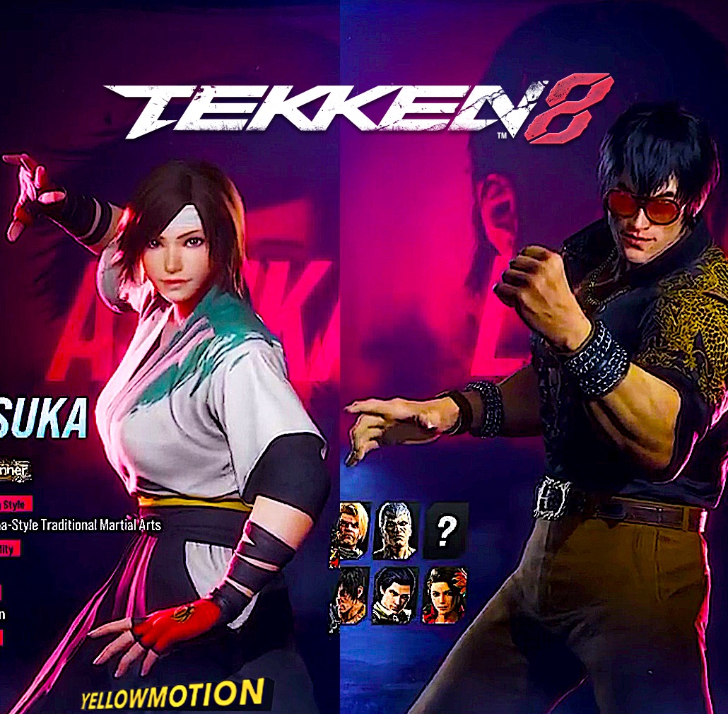 Asuka Kazama &amp; Marshall Law New and Classic Outfit Presets in TEKKEN 8. From the upcoming Closed Beta Test of #TEKKEN8!