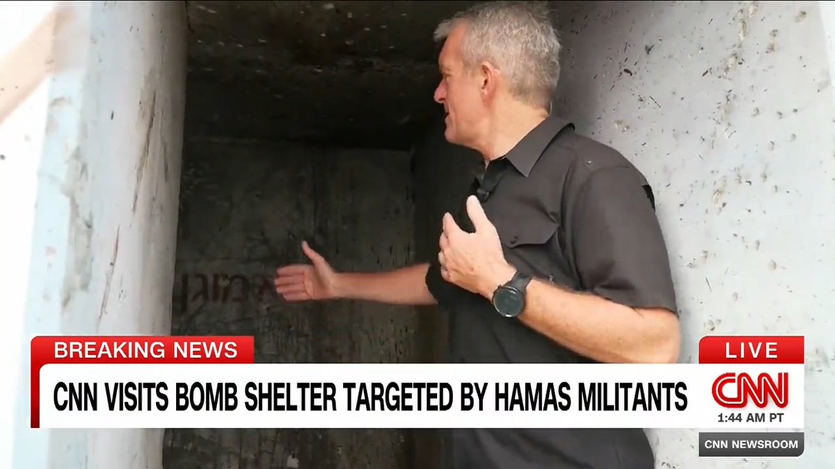 "It is a very horrific testimony to the absolute carnage... and utter, utter brutality of Hamas" Nic Robertson visits a bomb shelter in Israel targeted by Hamas