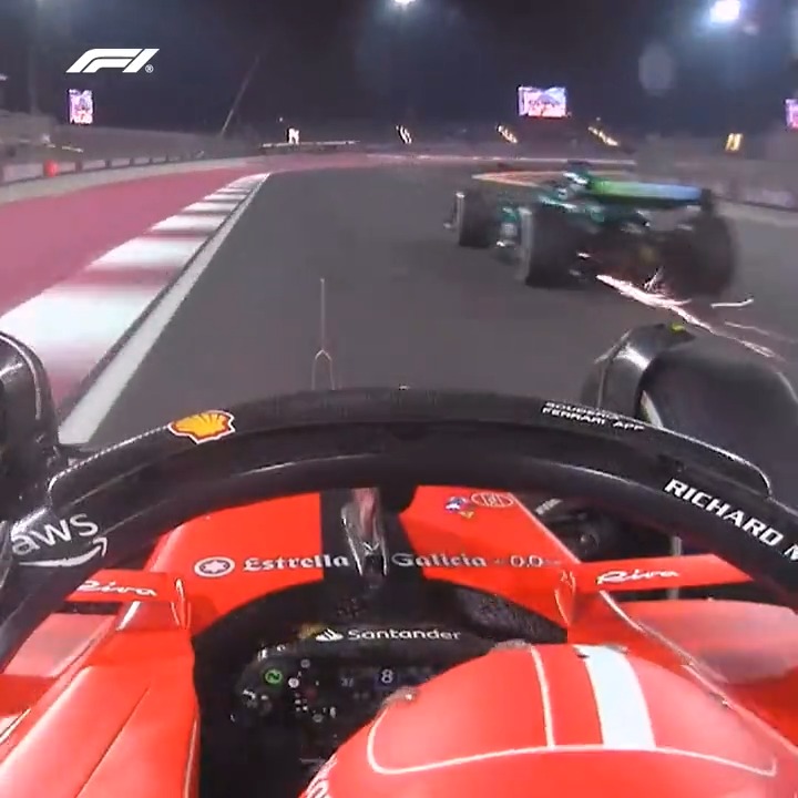 Leclerc takes the long way around Stroll 👌 #F1 #QatarGP