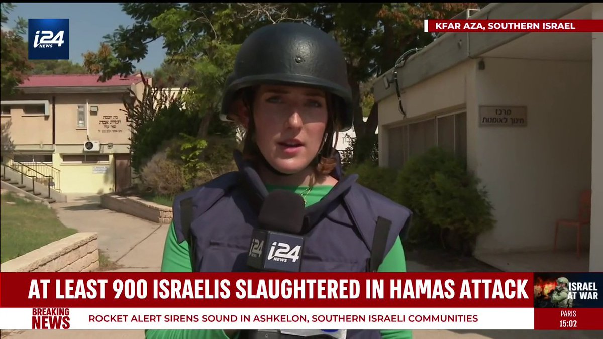 '4 days later, they're still continuing to go through some of these houses in this very southern Israeli community, and remove the Israeli citizens that were killed inside their homes' i24NEWS Correspondent @Nicole_Zedek reports live from Kibbutz Kfar Aza