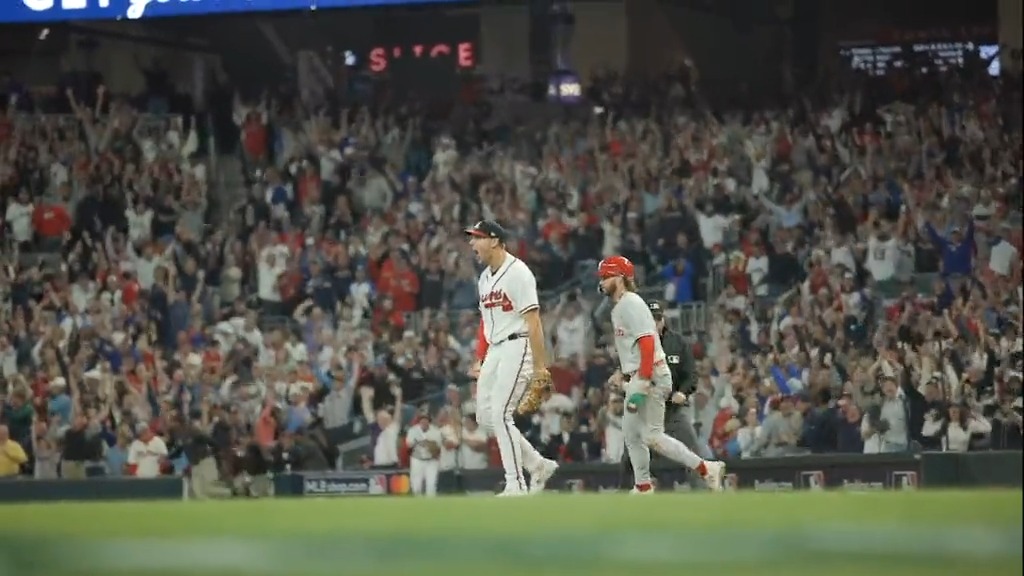 Listen to the crowd. You can feel the drama on a second-by-second basis. The Braves have the best atmosphere in baseball and it isn’t even close.
