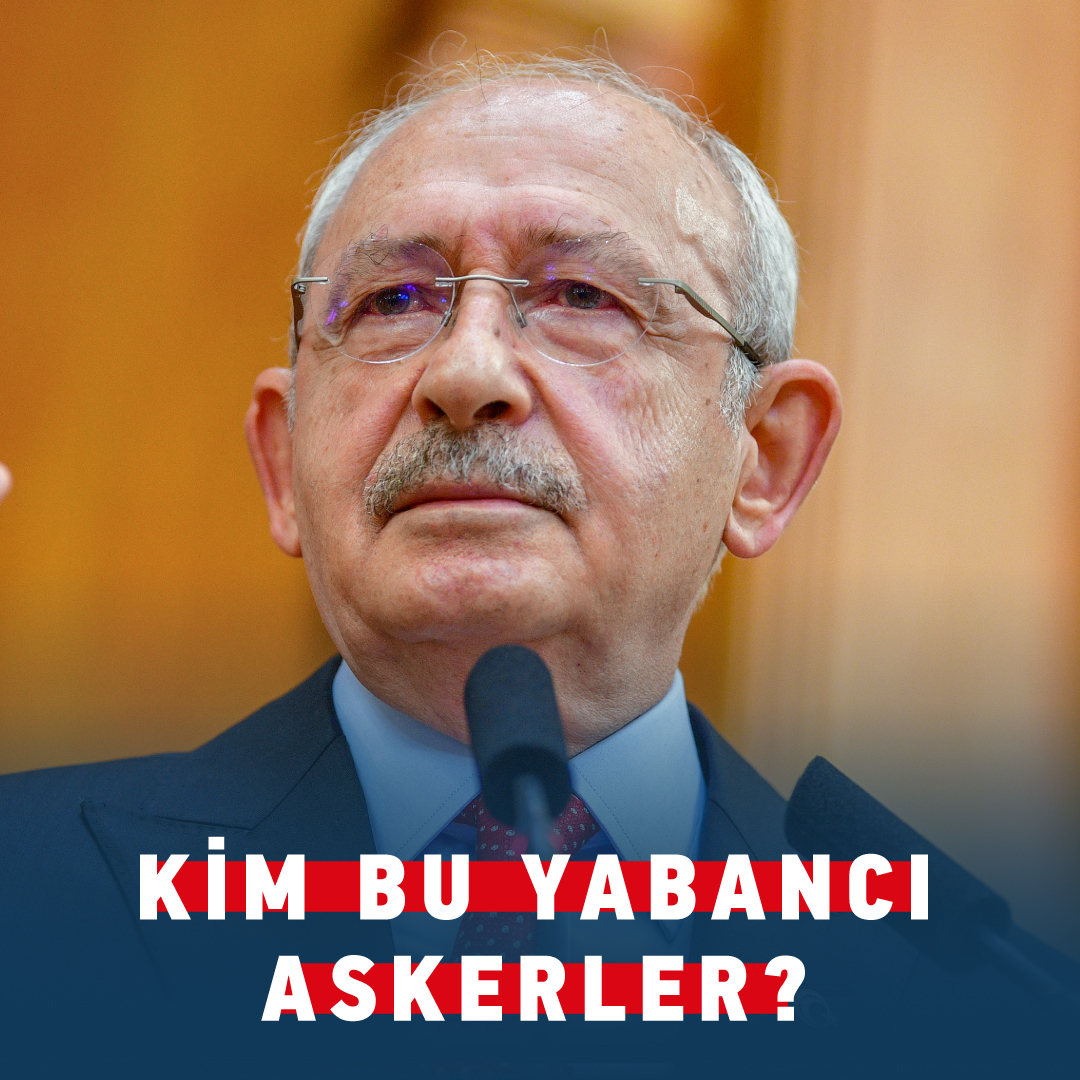 Genel Başkanımız Kemal Kılıçdaroğlu: "Elbette terörle mücadele konusunda verilecek her yetkiye 'Evet' deriz. Ama anlamadığım bir şey var. Cumhurbaşkanı isterse yabancı askerleri davet edebilecek. Kim bu yabancı askerler? Terörle mücadele için Türkiye'ye kimi davet edeceksiniz?"