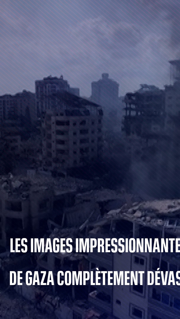Les images impressionnantes de Gaza, complètement dévastée ce matin après les bombardements d'Israël